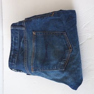 Gap Easy Straight Destructed Jeans
